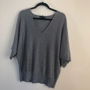 New York and Co Gray Dolman Shirt